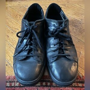Clarks Norsen Lace Black Leather Sneaker